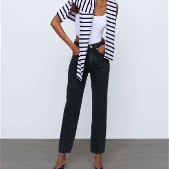 NWT Zara Mom Fit Ankle Jeans - Picture 1 of 5